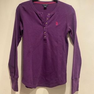 US POLO HENLEY TOP💜